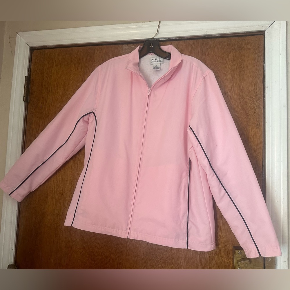 Womens N.Y.L. New York Laundry - Performance Outerwear Zip Jacket Size L Pink